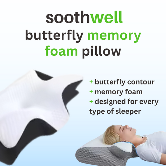 Soothwell TotalEase™ Memory Foam Butterfly Pillow