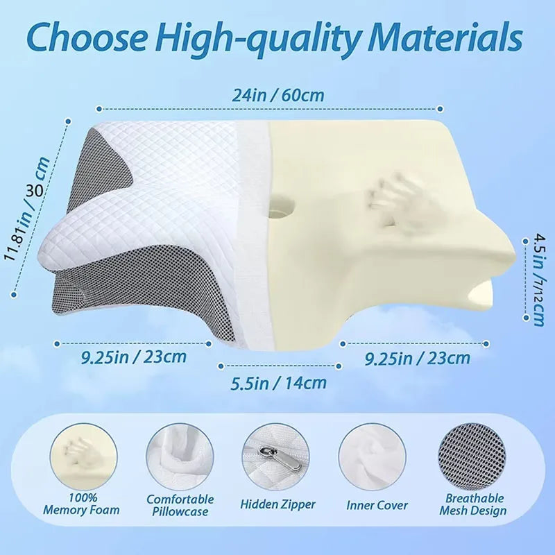 Soothwell TotalEase™ Memory Foam Butterfly Pillow