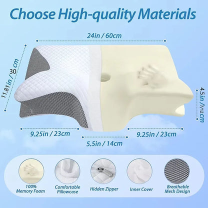 Soothwell TotalEase™ Memory Foam Butterfly Pillow