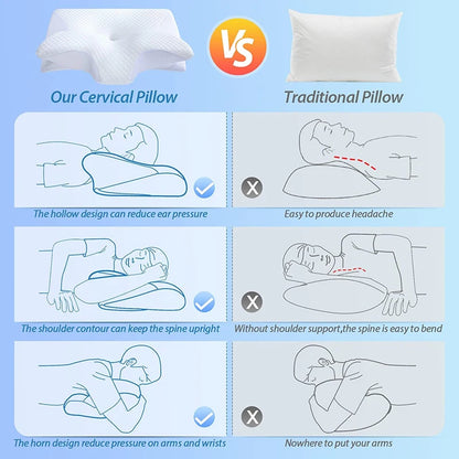 Soothwell TotalEase™ Memory Foam Butterfly Pillow