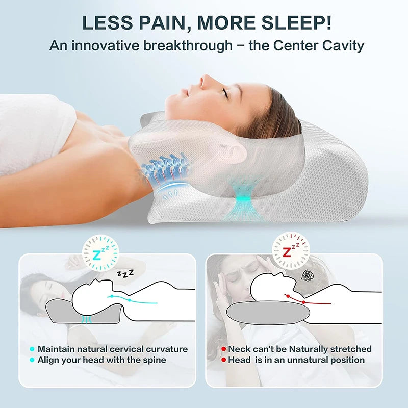 Soothwell TotalEase™ Memory Foam Butterfly Pillow